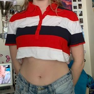 striped tommy hilfiger polo